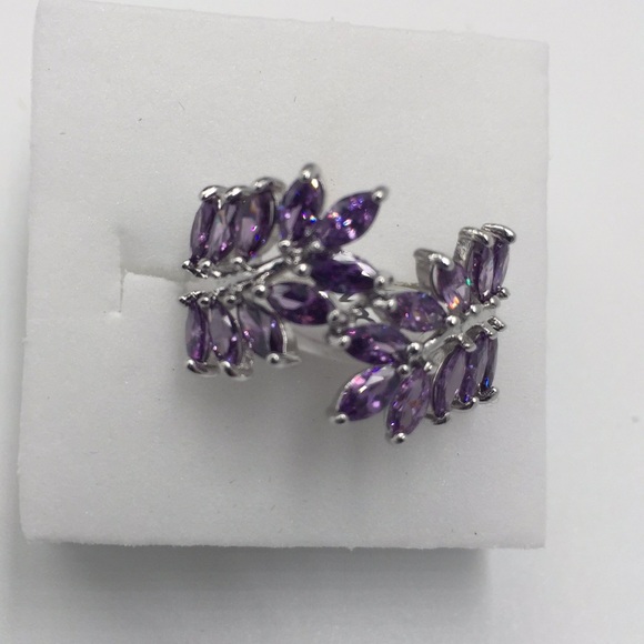 Handmade Jewelry - NEW Natural purple amethyst 925(sterling silver)